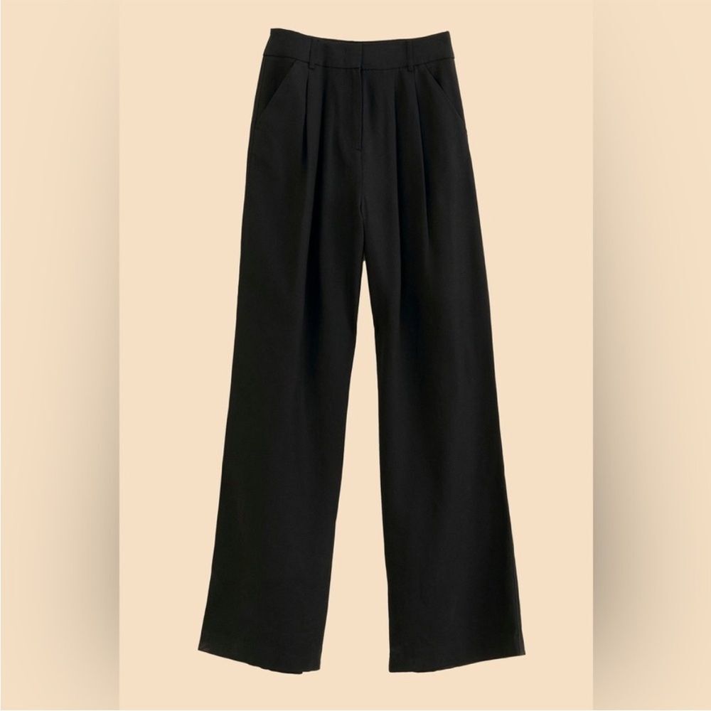 Farm Rio Wide Leg Ribbed Twill Pants - Picture 4 of 12